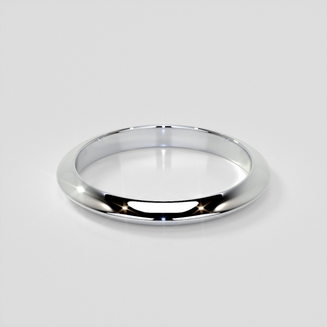 Knife Edge Style Wedding Band