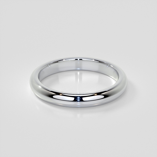 Round Edge Wedding Band